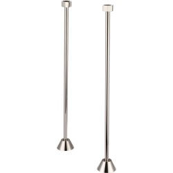 Water Creation Straight Clawfoot Tub Supply Lines SL-0001-05 Polished Nickel