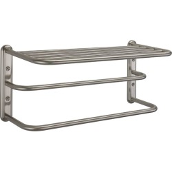 Gatco 20 Inch Double Rod Towel Rack 1541SN Satin Nickel