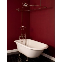 Strom Plumbing Deck Mounted Shower Enclosure P0730C Chrome