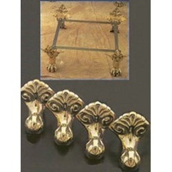 Strom Plumbing Ball and Claw Tub Feet P0332S Super Coated Brass