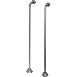 Water Creation Single Offset Clawfoot Tub Supply Lines SL-0002-02 Brushed Nickel
