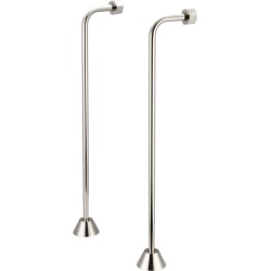 Water Creation Single Offset Clawfoot Tub Supply Lines SL-0002-05 Polished Nickel
