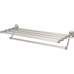 Water Creation Elegant Glass Series Towel Rack BA-0001-05 Polished Nickel