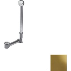 Brasstech 22 Inch Trip Lever Tub Drain and Overflow 253/03N Uncoated Polished Brass
