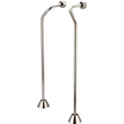 Water Creation Double Offset Clawfoot Tub Supply Lines SL-0003-05 Polished Nickel