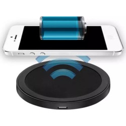 Cargador Inalámbrico Qi Con Funda IPhone 5/5S - Plata QI GADGETSMX62163