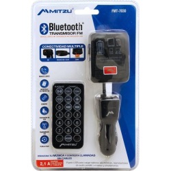 Transmisor FM Mitzu con bluetooth para auto FMT7030