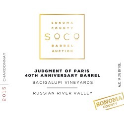 Bacigalupi Vineyards 2015 Judgment of Paris 40th Anniversary Chardonnay (Sonoma Barrel Auction) - White Wine