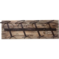 Rustic Farmhouse: Metal & Wood Wine Rack - Serve & Preserve Accessories