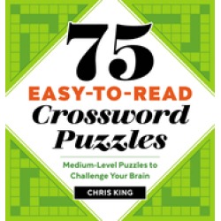 75 easy to read crossword puzzles medium level puzzles to challenge your br