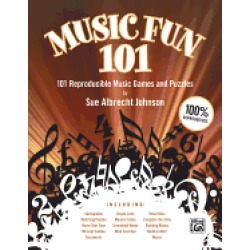 music fun 101 101 reproducible music games and puzzles comb bound book