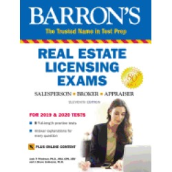 barrons real estate licensing exams with online digital flashcards