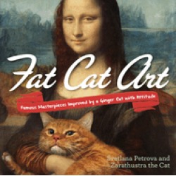 fat cat art famous masterpieces improved by a ginger cat with attitude