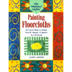 weekend crafter painting floorcloths 20 canvas rugs to stamp stencil sponge