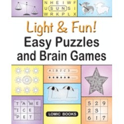 light and fun easy puzzles and brain games includes word searches spot the