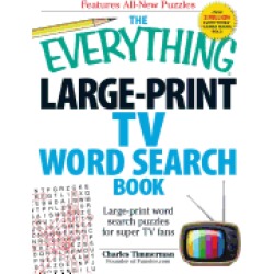 everything large print tv word search book large print word search puzzles