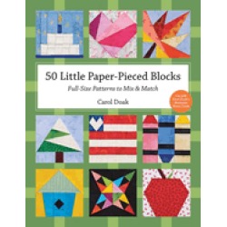 50 little paper pieced blocks print on demand edition full size patterns to