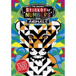 original sticker by numbers book animals