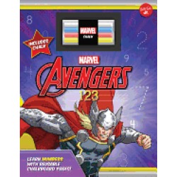 marvels avengers chalkboard 123 learn numbers with reusable chalkboard page