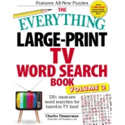 everything large print tv word search book volume 2 120 must see word searc