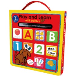 play and learn with wallace workbook box set includes 5 wipe clean books