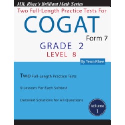 two full length practice tests for the cogat form 7 level 8 volume 1 workbo