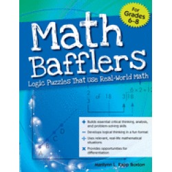 math bafflers book 2 logic puzzles that use real world math grades 6 8