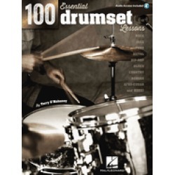 100 essential drumset lessonsbk audio online