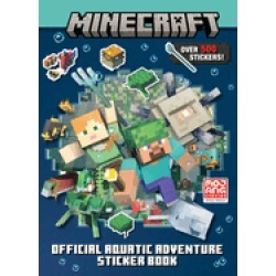 minecraft official aquatic adventure sticker book