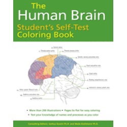 human brain students self test coloring book