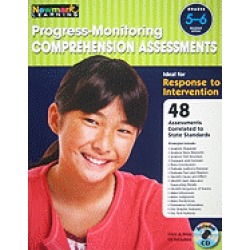 progress monitoring comprehension assessments grades 5 6 with cd rom