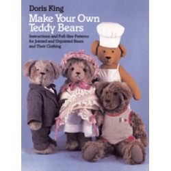 make your own teddy bears instructions and full size patterns for jointed a