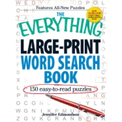 everything large print word search book 150 easy to read puzzles
