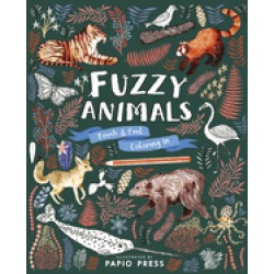 fuzzy animals touch and feel coloring in
