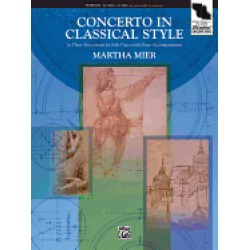 concerto in classical style in three movements for solo piano with piano ac