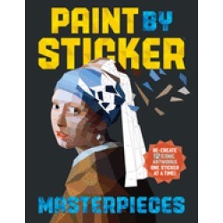paint by sticker masterpieces re create 12 iconic artworks one sticker at a