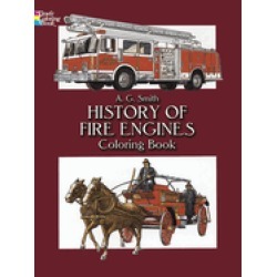 history of fire engines coloring book