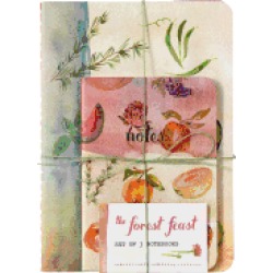 forest feast set of 3 notebooks