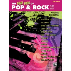 giant book of pop and rock sheet music easy piano