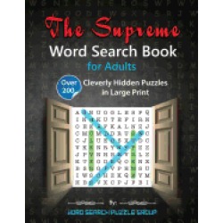 supreme word search book for adults over 200 cleverly hidden puzzles in lar