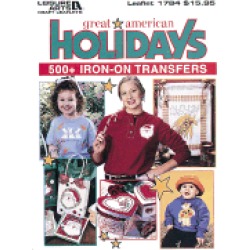 great american holidays 500 iron on transfers