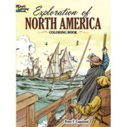 exploration of north america coloring book