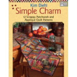 simple charm 12 scrappy patchwork and applique quilt patterns