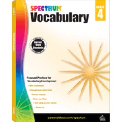 spectrum paperback vocabulary book grade 4 ages 9 10