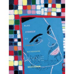 blue stranger with mosaic background