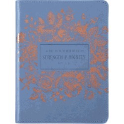 strength and dignity handy sized luxleather journal proverbs 31 25