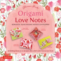 origami love notes kit romantic hand folded notes and envelopes kit with or