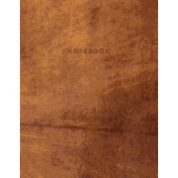 notebook beautiful light brown leather style 150 college ruled lined pages