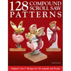 128 compound scroll saw patterns original 2 in 1 designs for 3d animals and