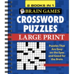 brain games 2 books in 1 crossword puzzles